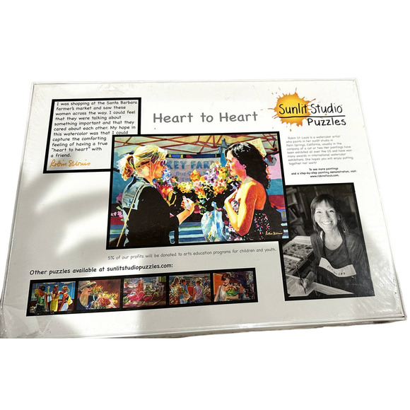 Sunlit Studio Heart to Heart Puzzle 1000 piece 29 x20 +Poster NEW - Picture 4 of 4